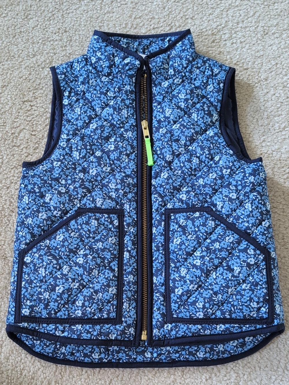 Crewcuts Girls Floral Vest xxs Nwt